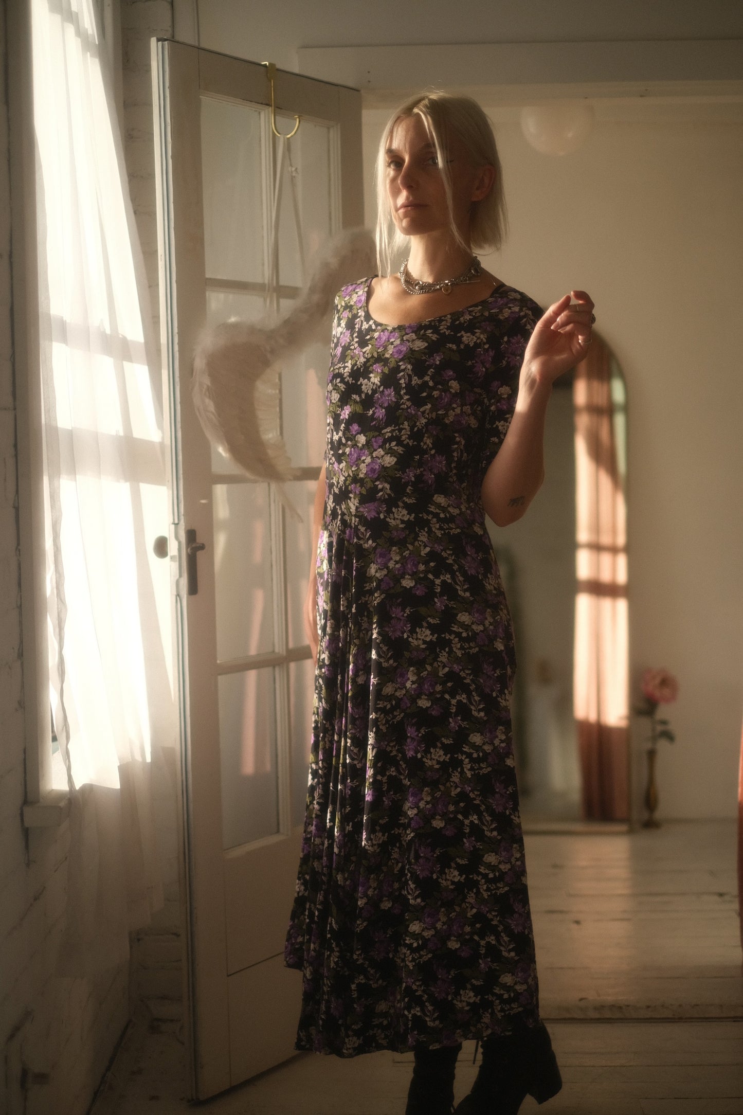 1990s Violet Dress