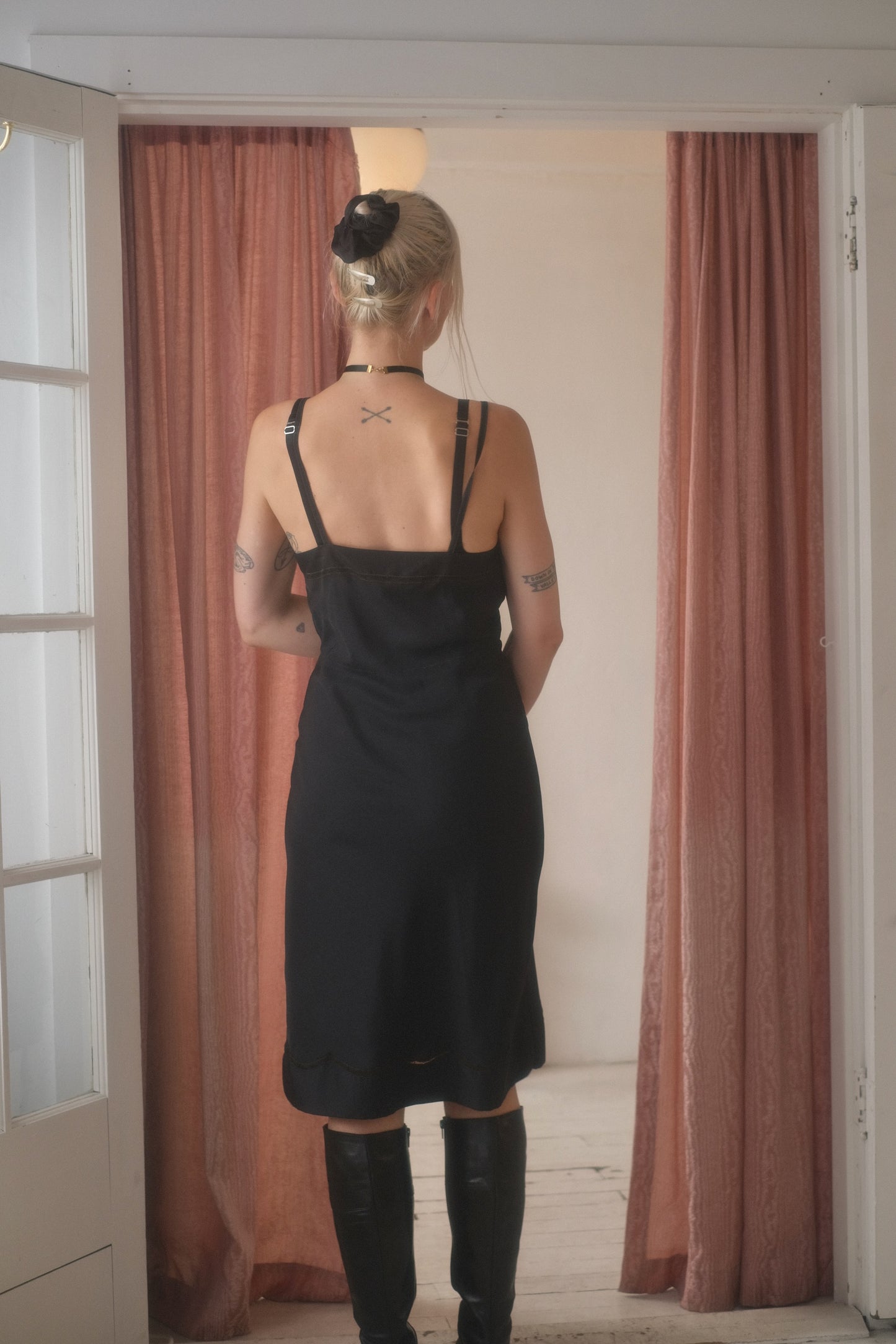 1940s Ebony Lace Slip