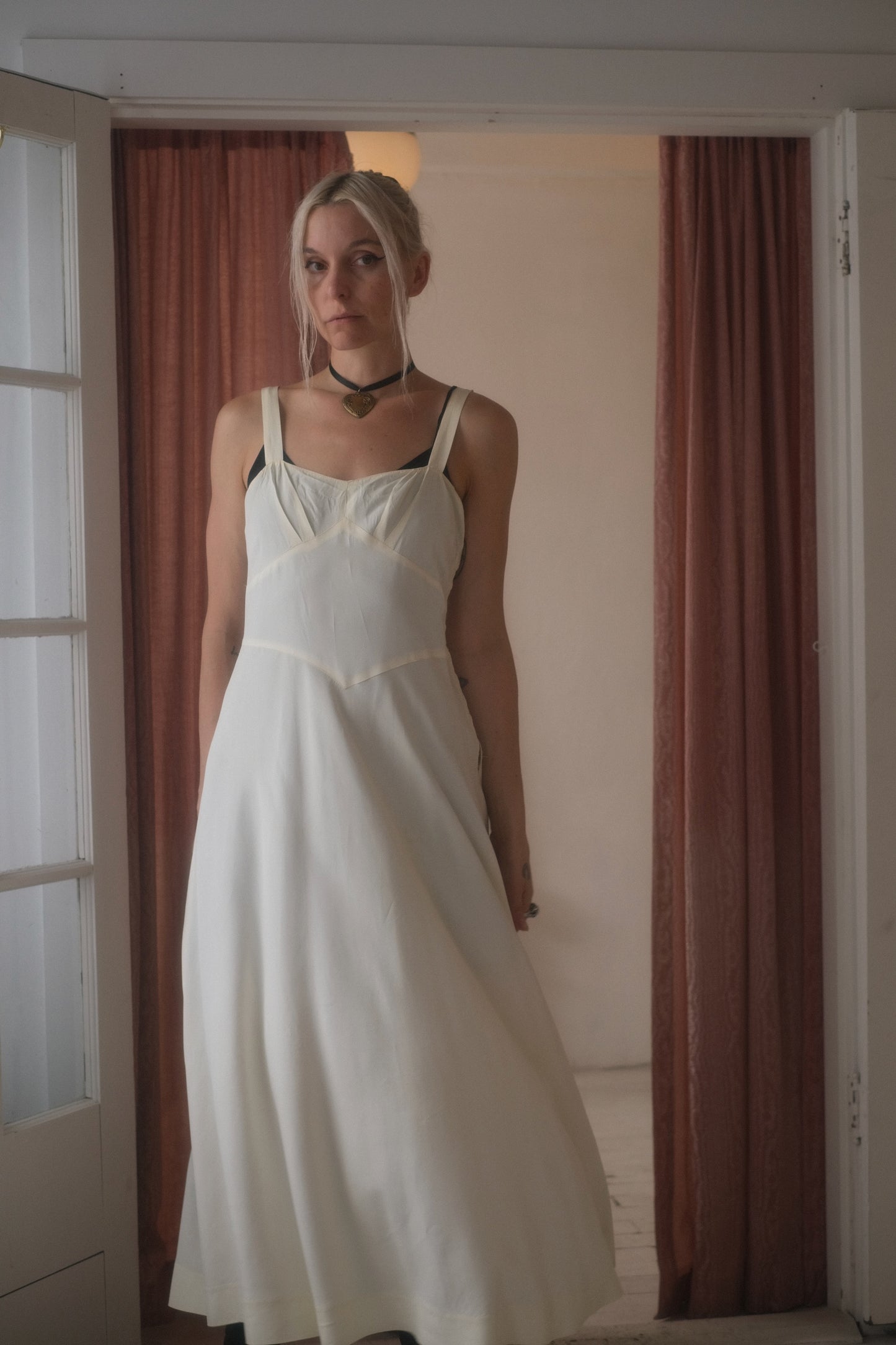 1950s Ivory Slip Gown