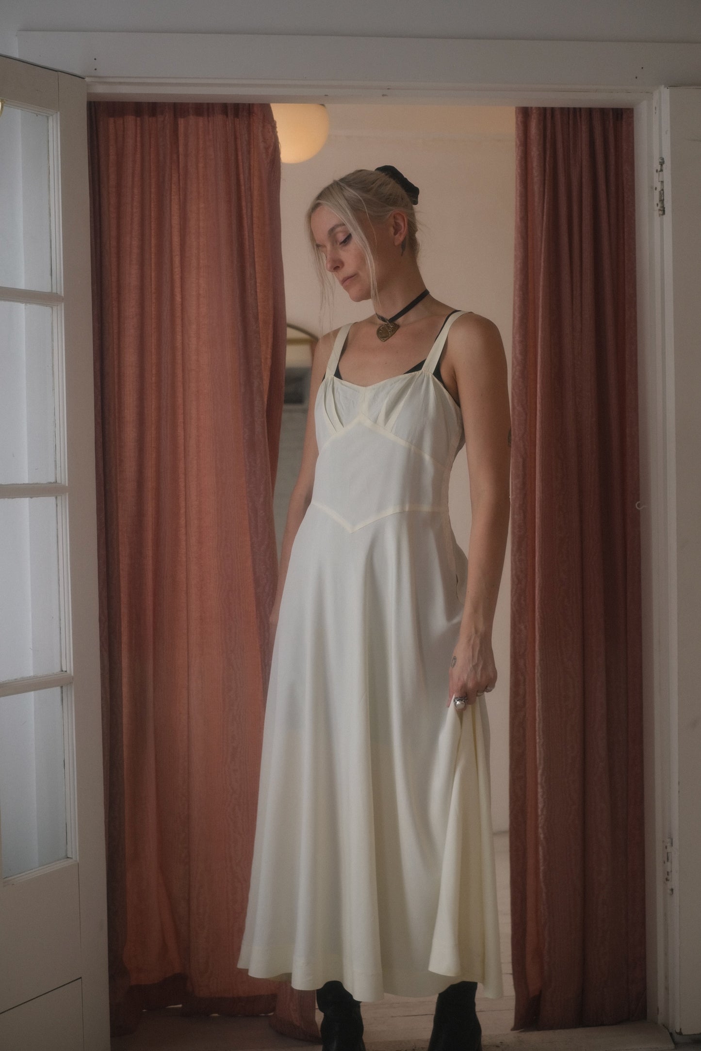 1950s Ivory Slip Gown