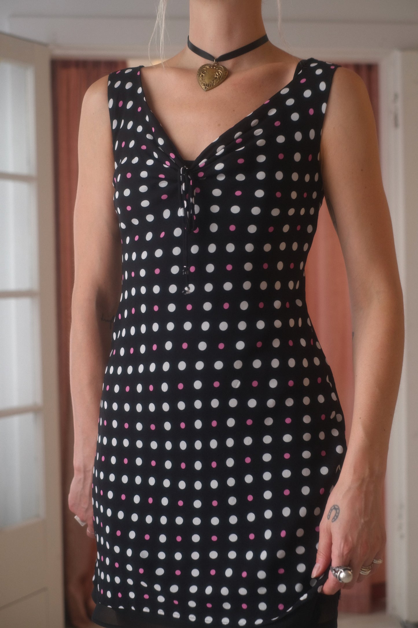 2000s Polka Dot Midi