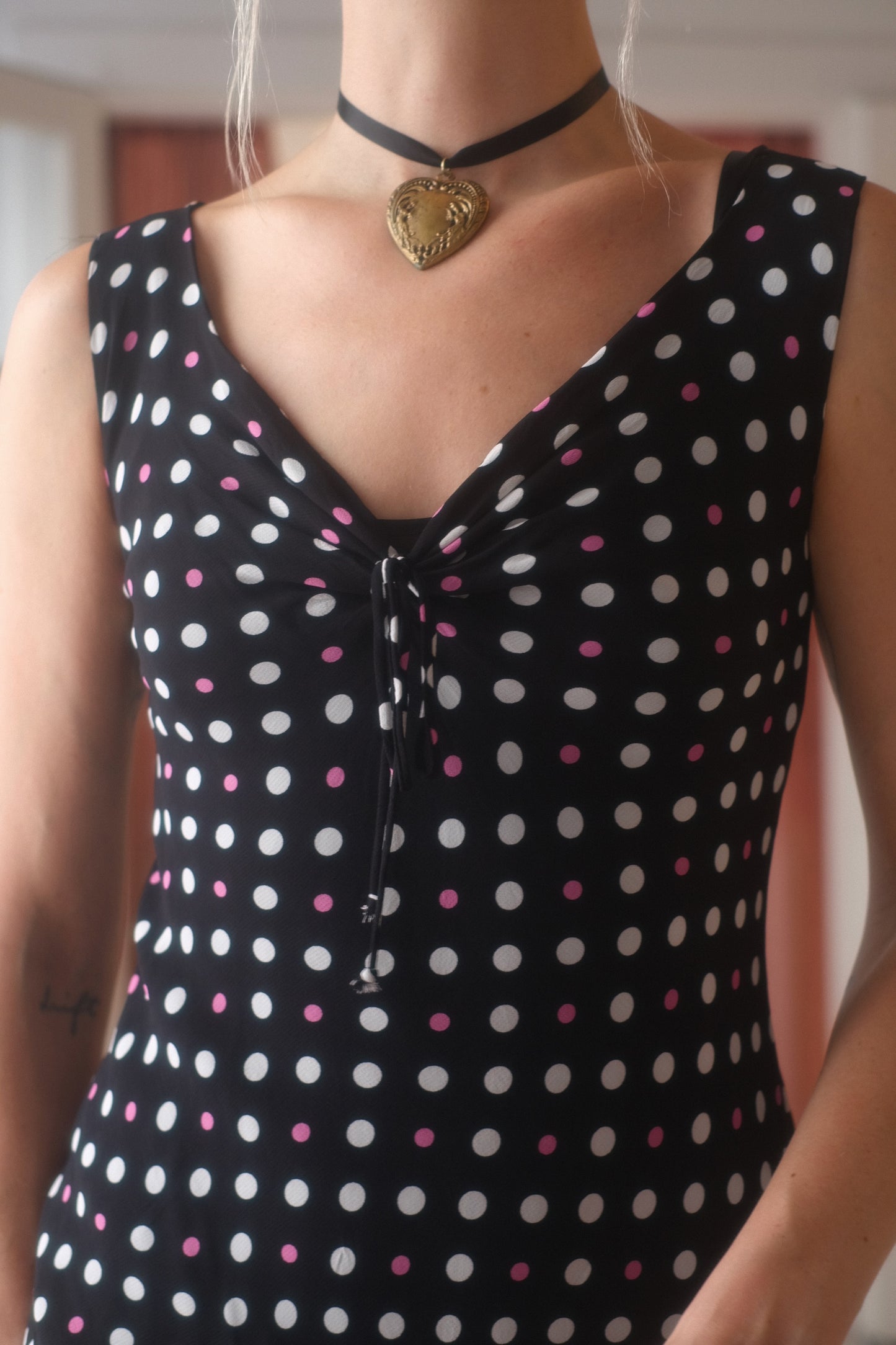 2000s Polka Dot Midi