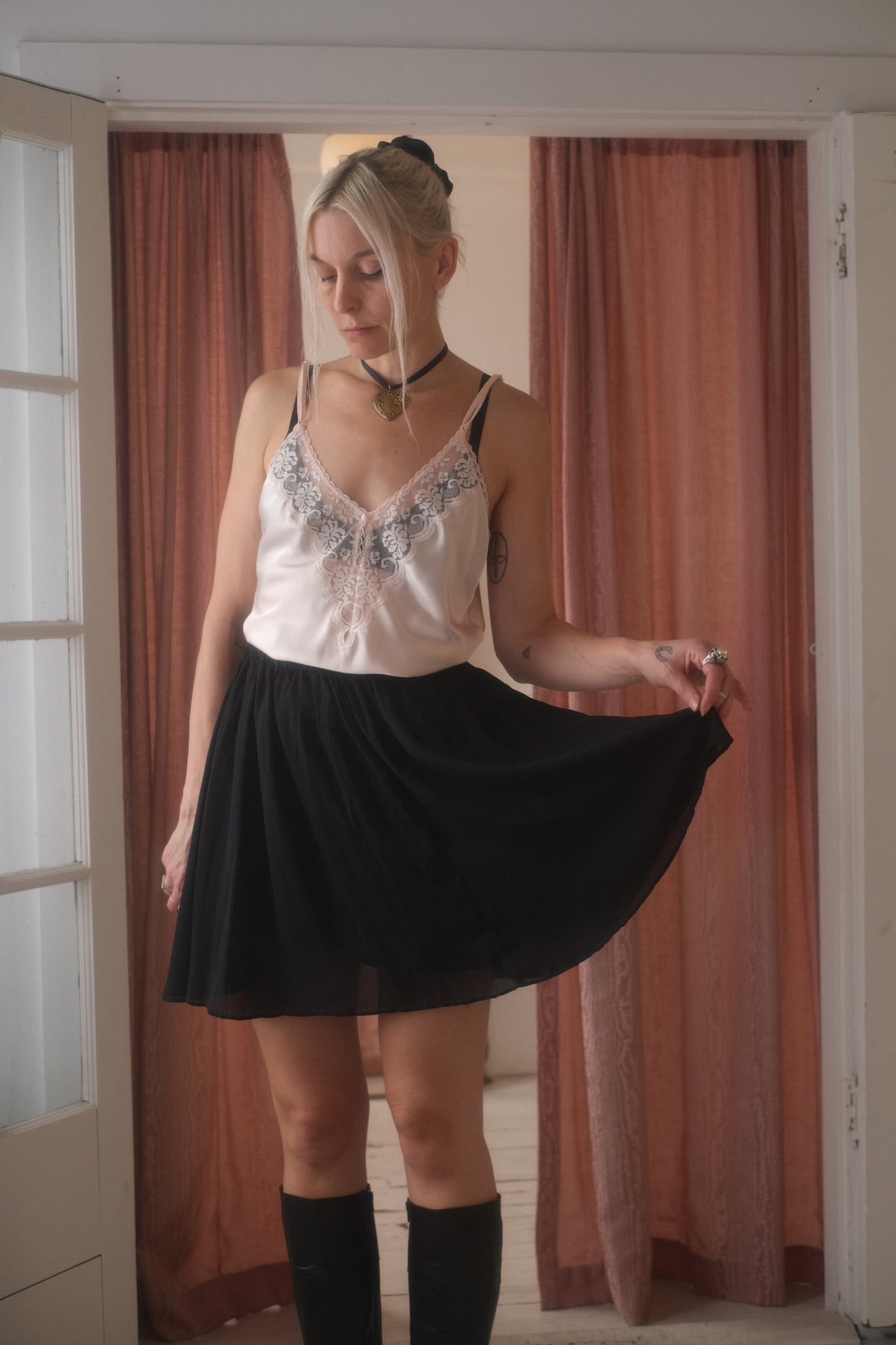 1990s Noir Ballet Skirt