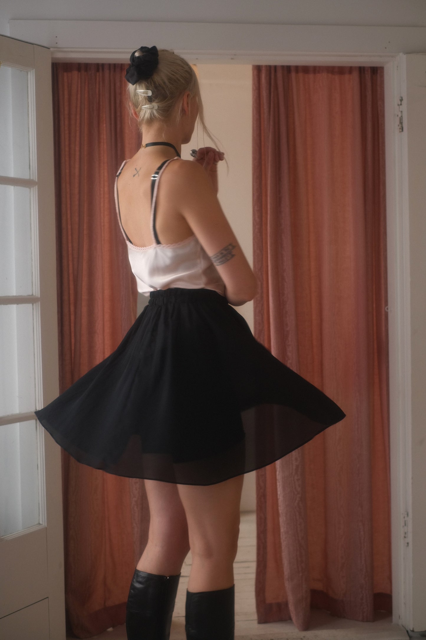 1990s Noir Ballet Skirt