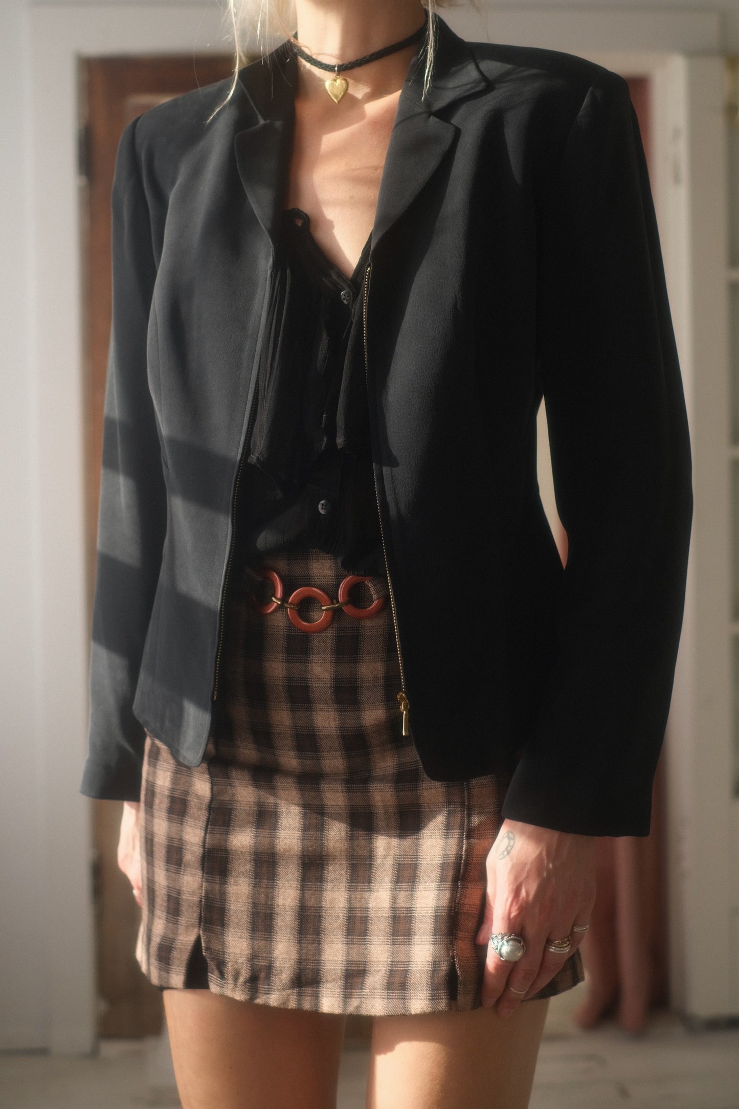 1990s Silk Luxe Blazer