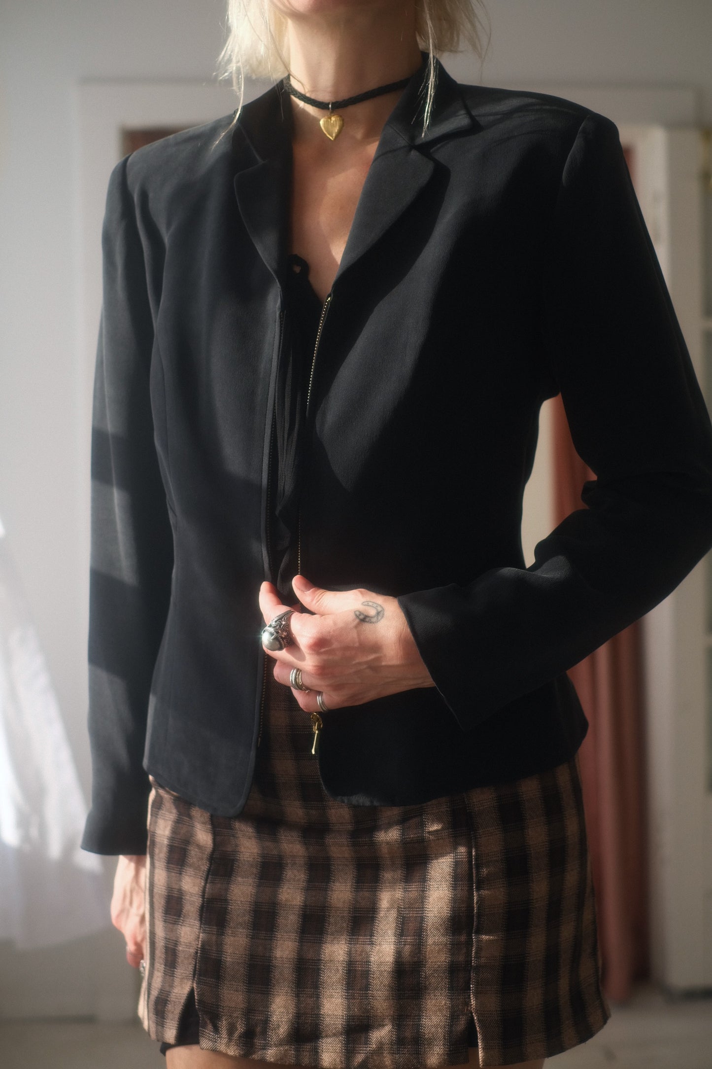 1990s Silk Luxe Blazer