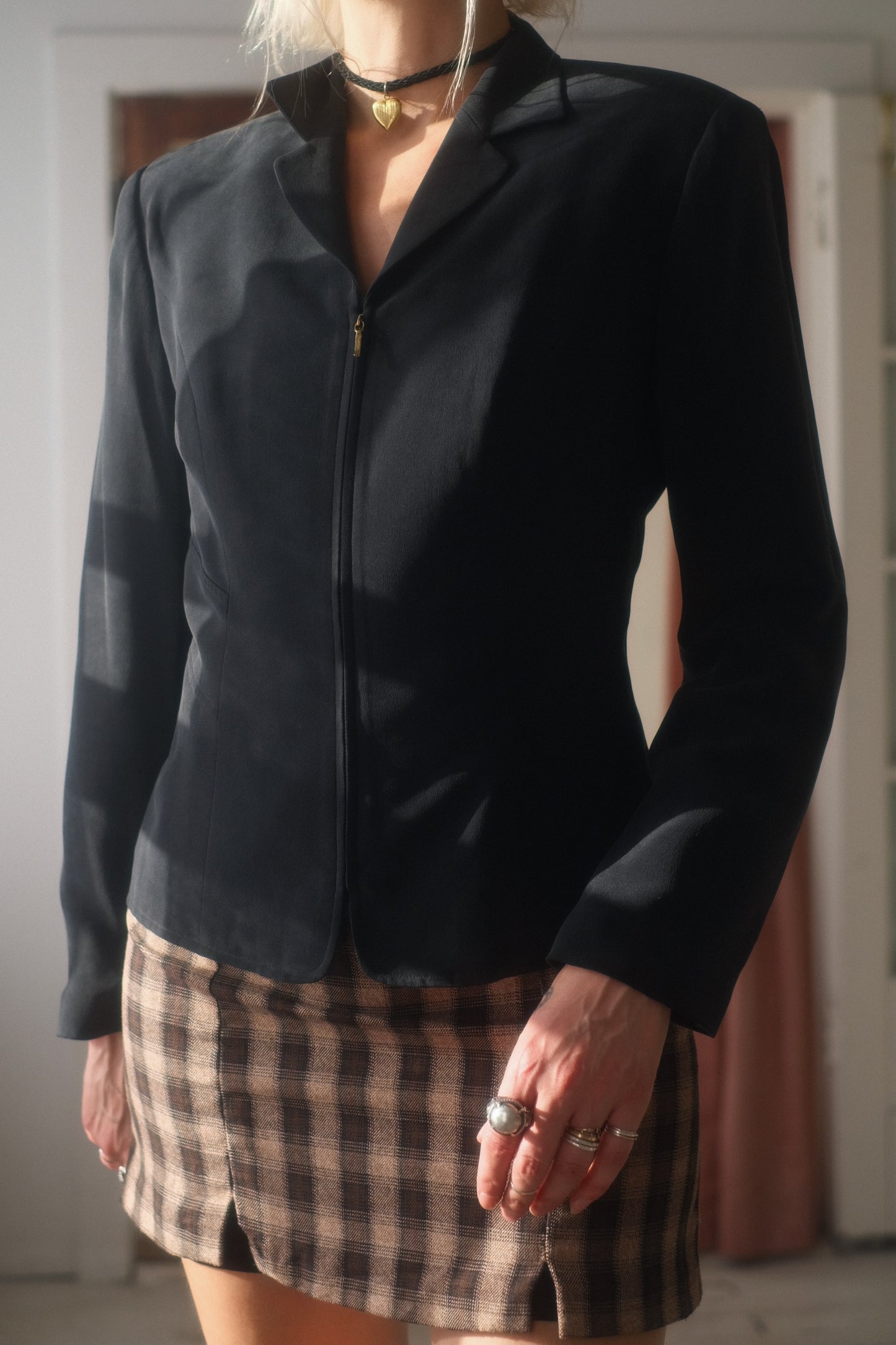 1990s Silk Luxe Blazer