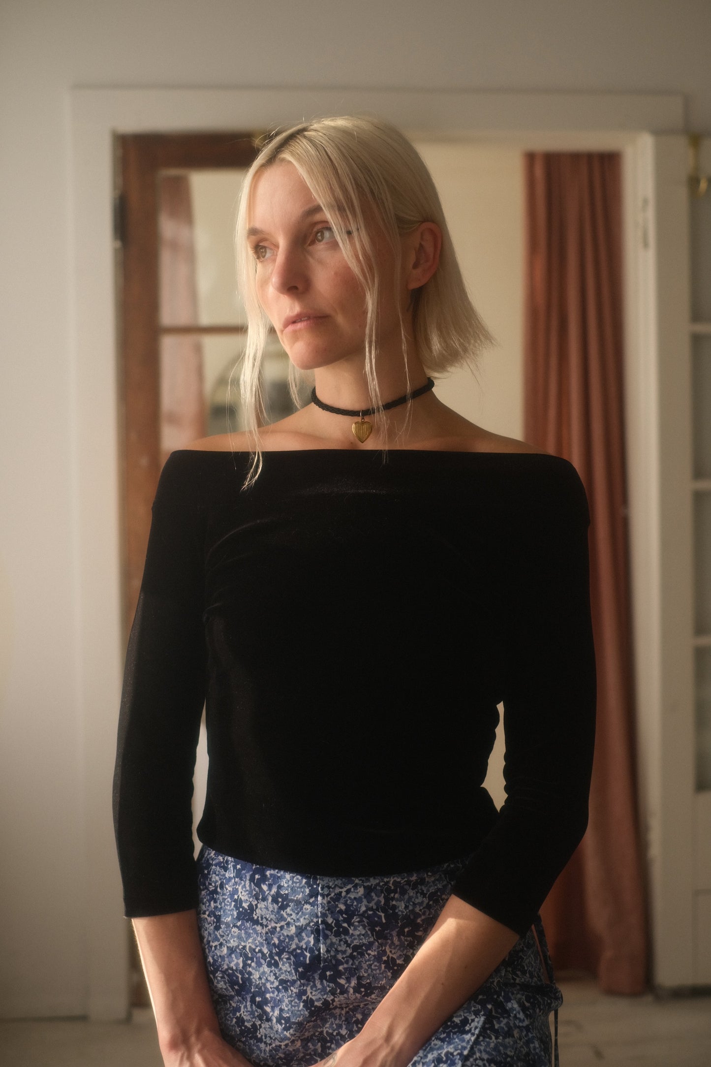 1990s Off the Shoulder Top