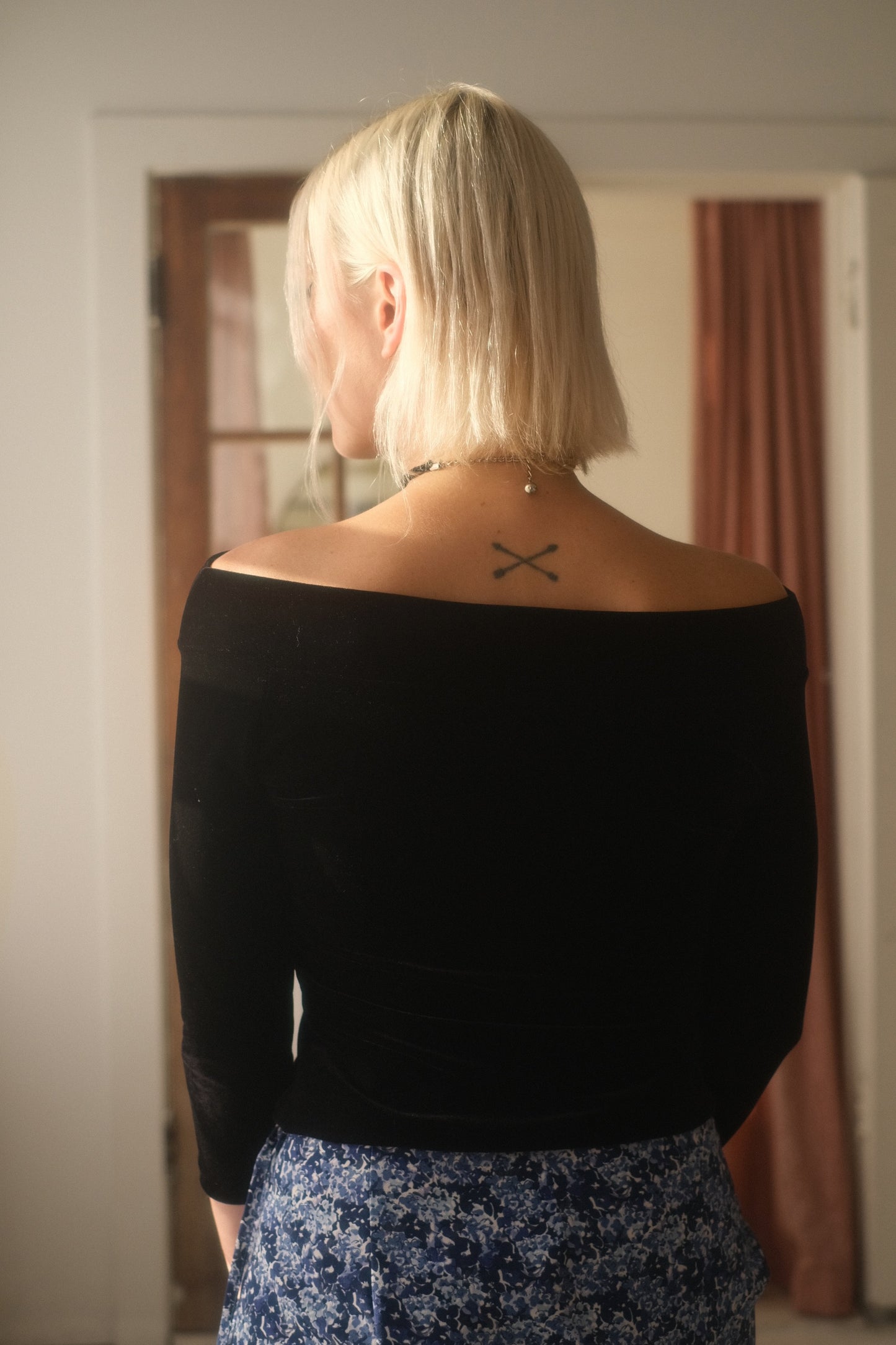 1990s Off the Shoulder Top
