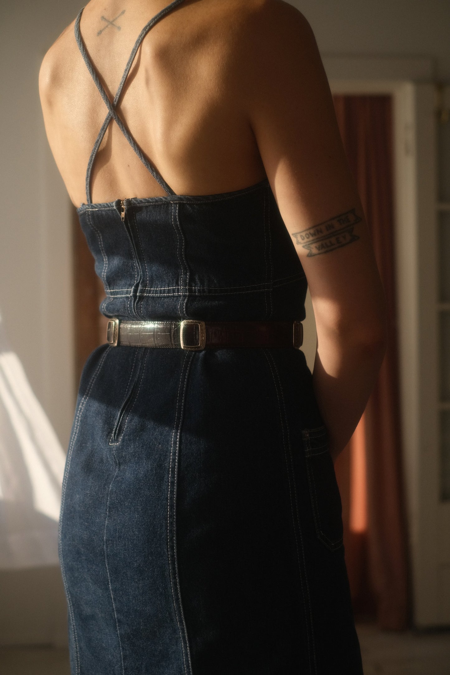1990s Brighton Concho Leather Belt