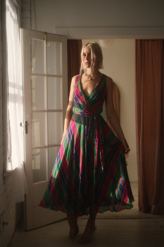 Ralph Lauren Plaid Wrap Dress