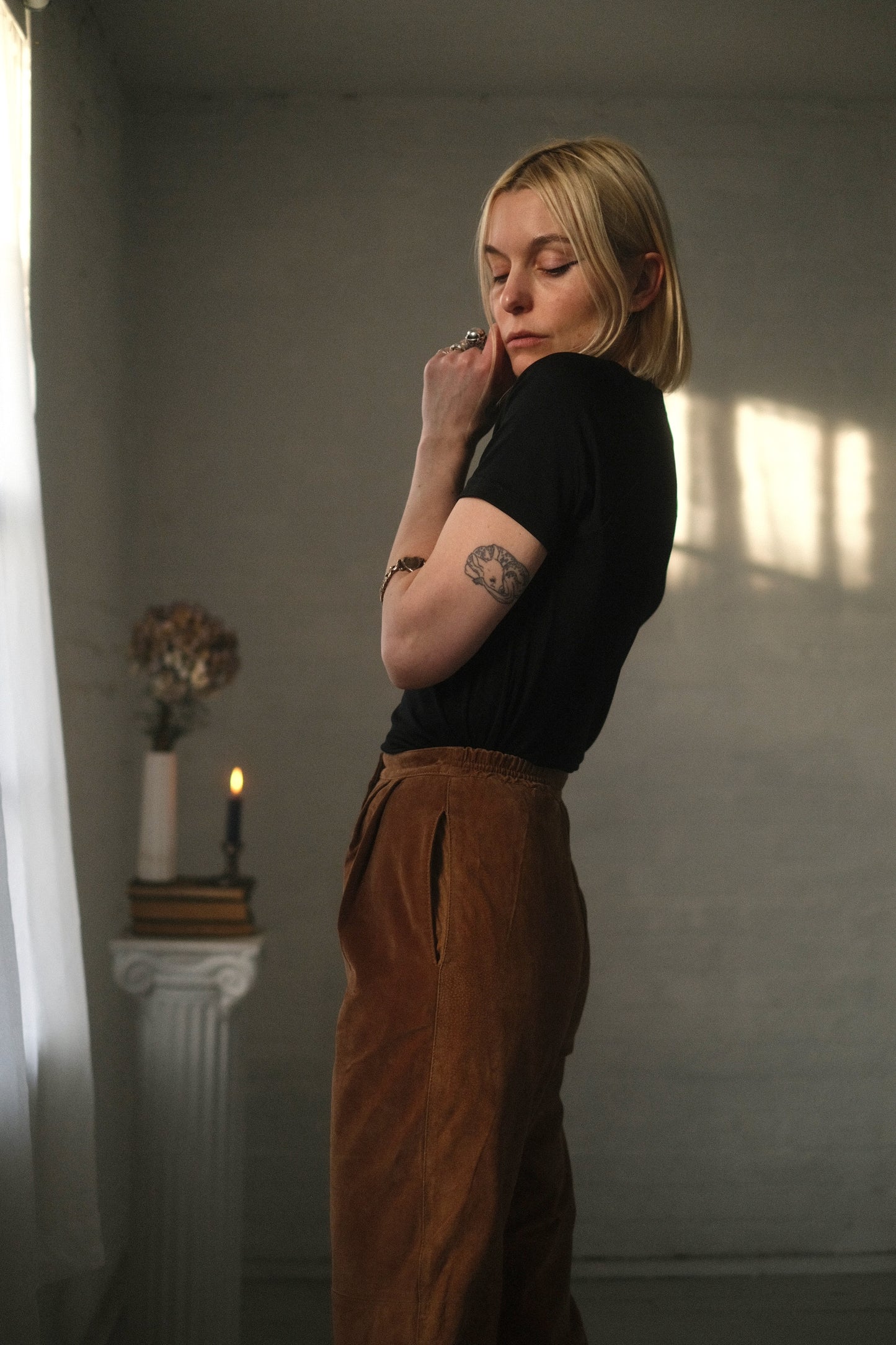 1980s Dulce Suede Trousers