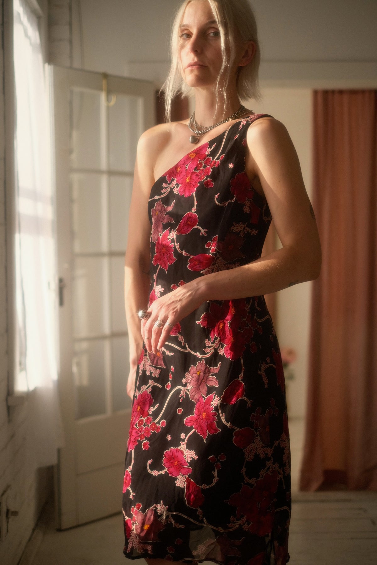 2000s Freesia One Strap Dress