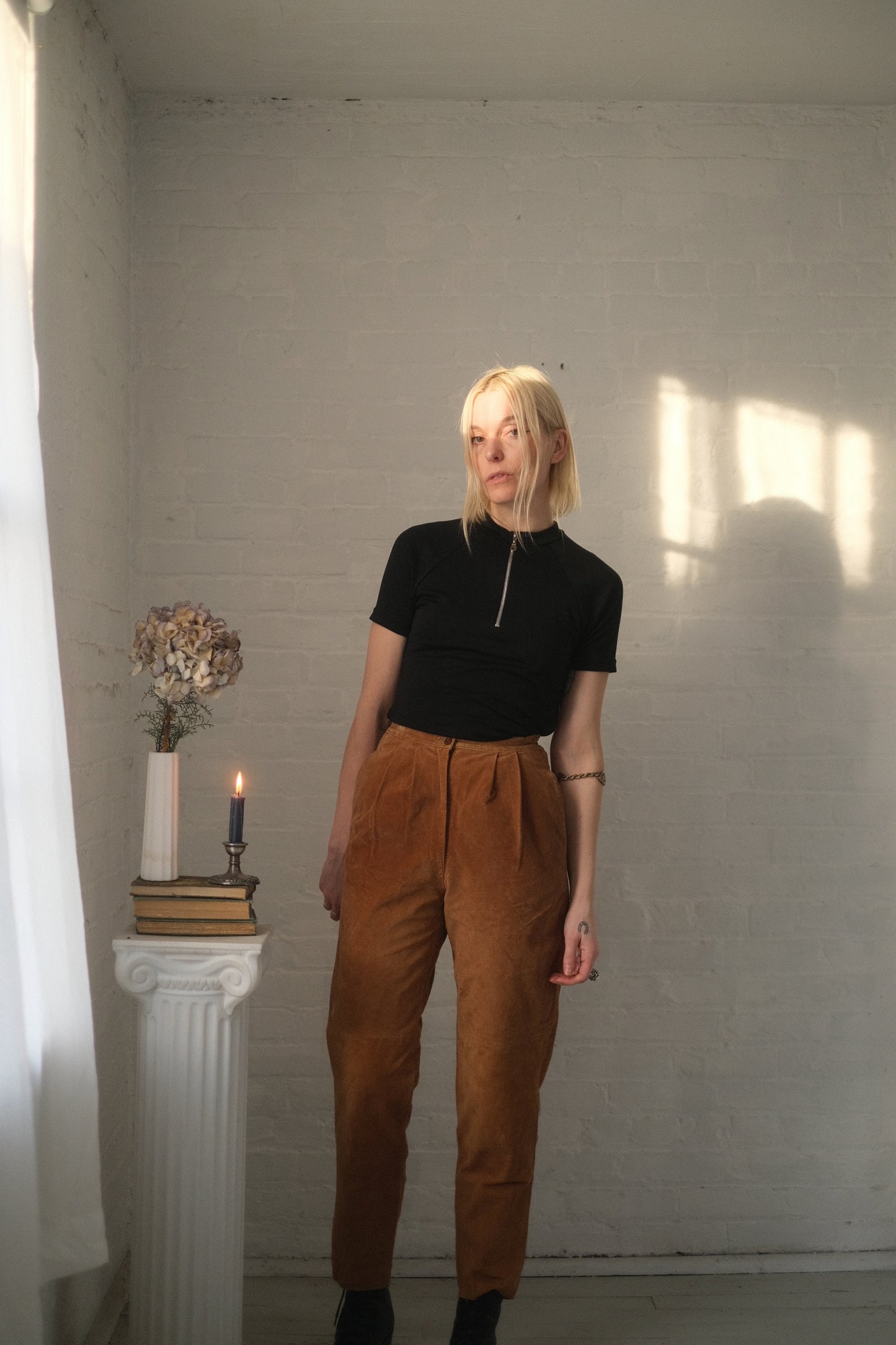 1980s Dulce Suede Trousers