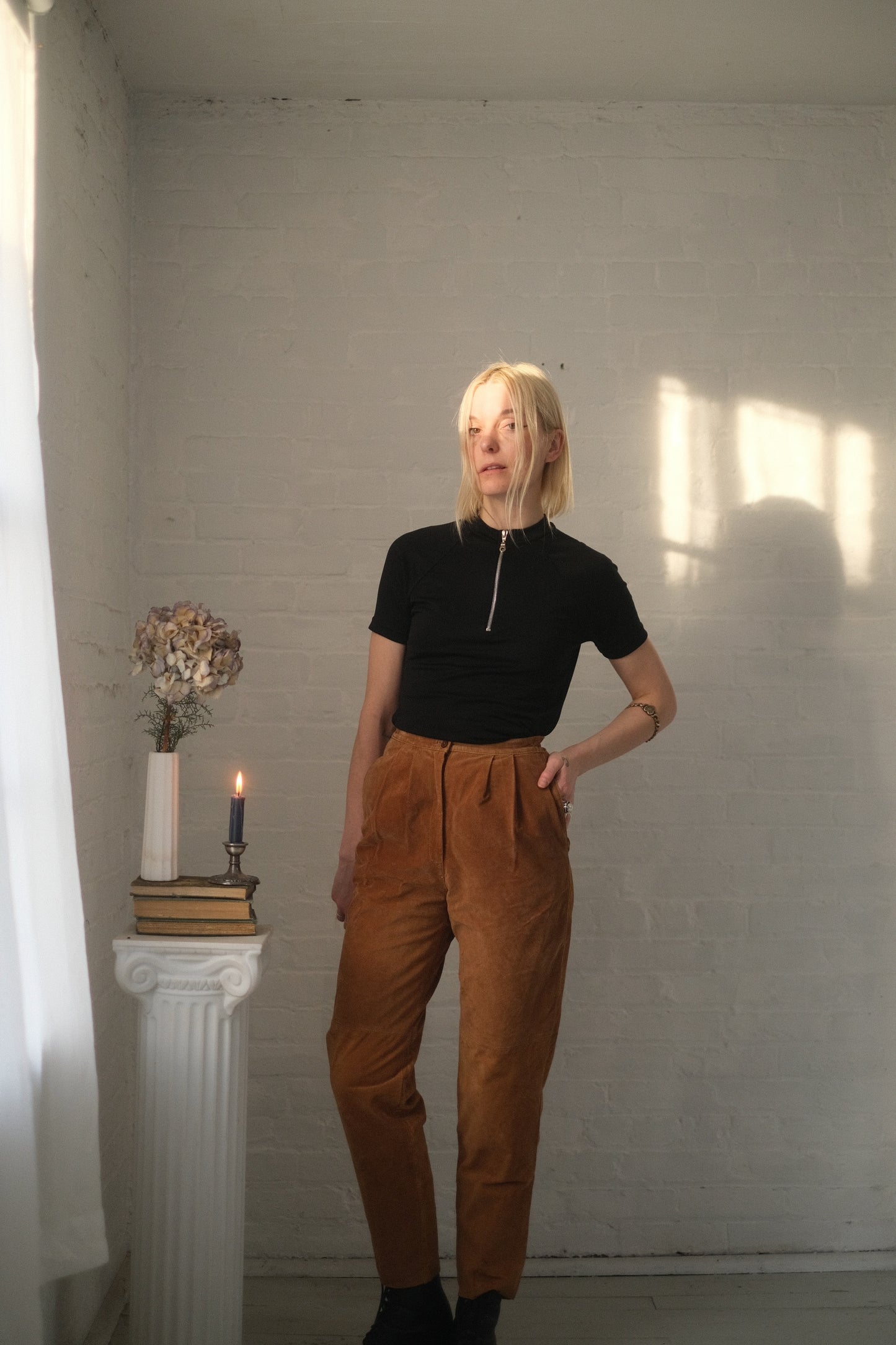 1980s Dulce Suede Trousers