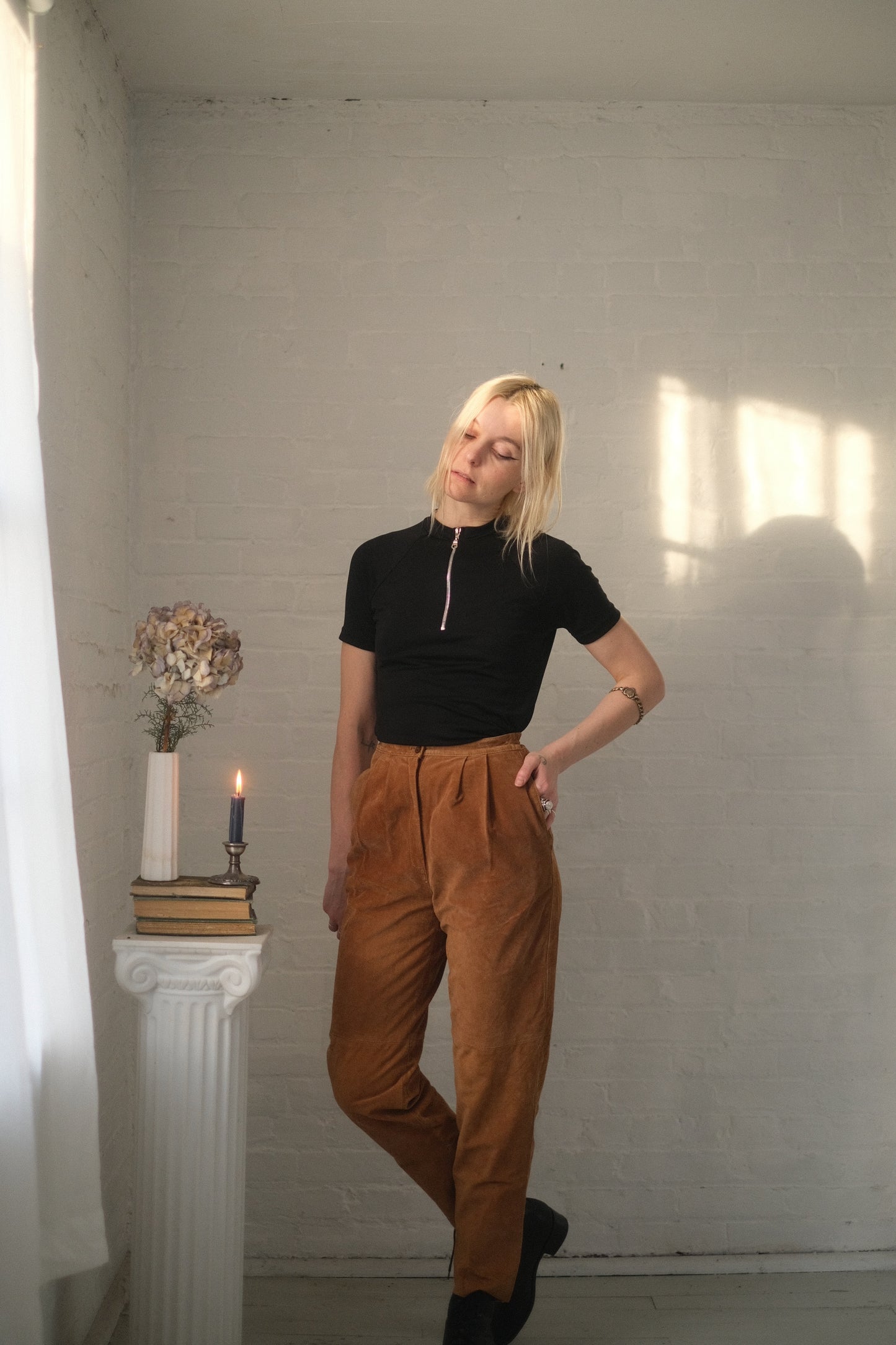 1980s Dulce Suede Trousers