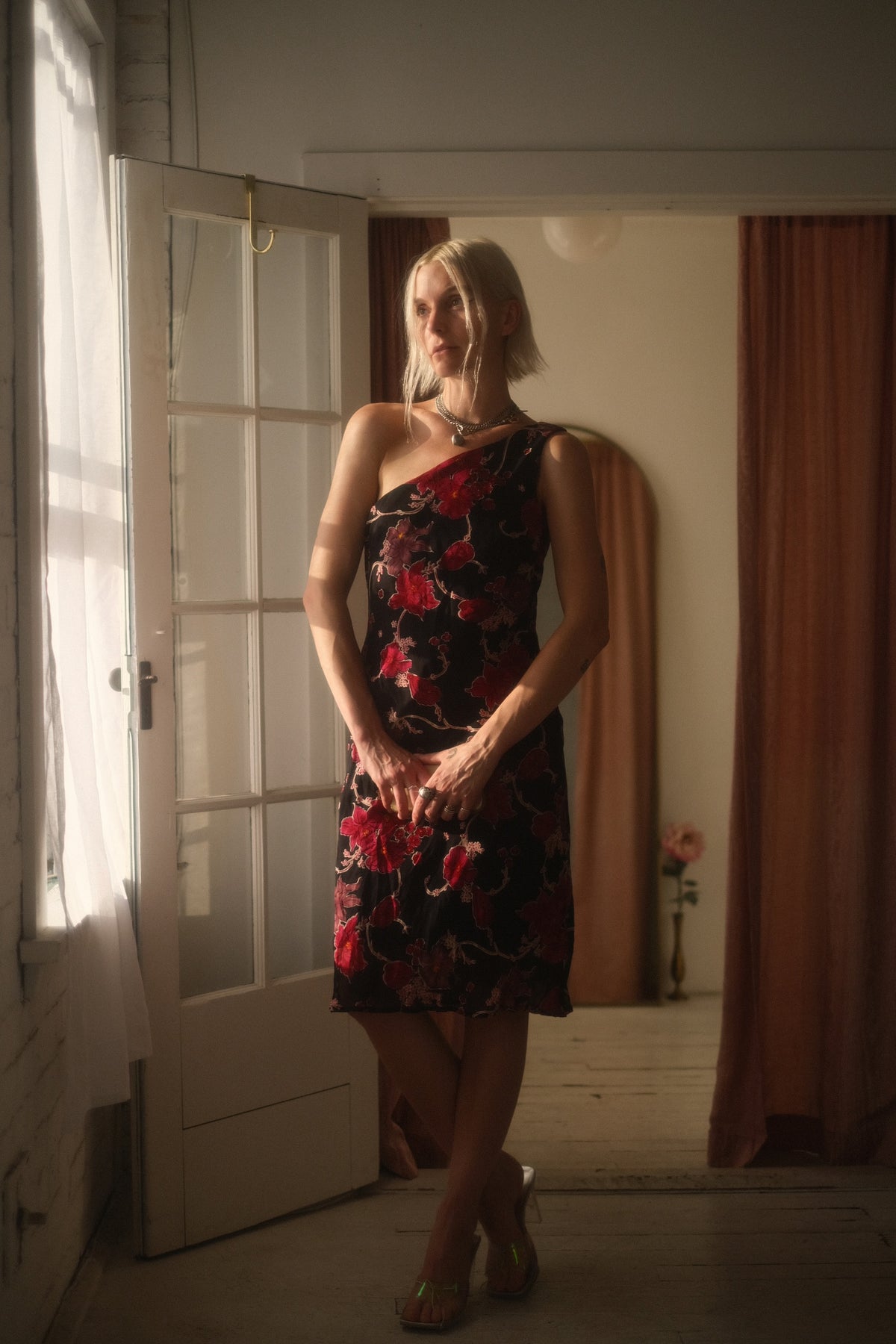 2000s Freesia One Strap Dress