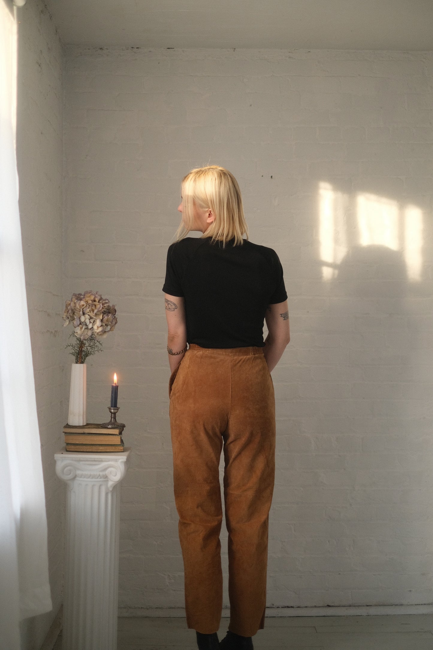 1980s Dulce Suede Trousers