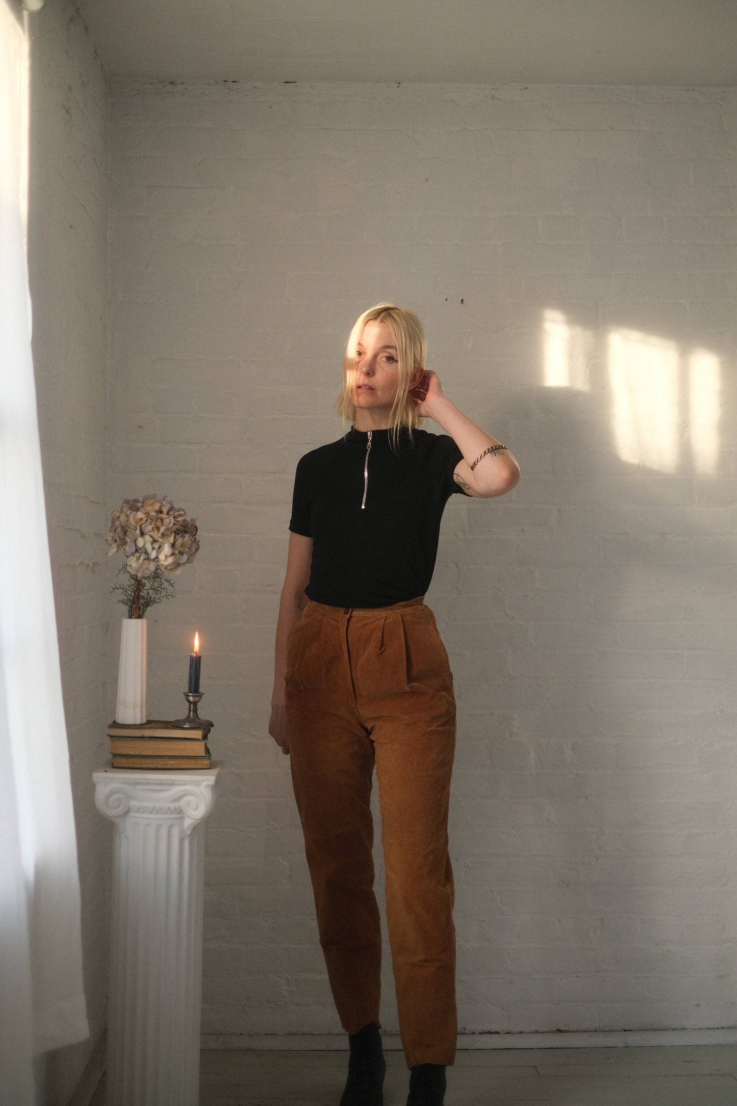 1980s Dulce Suede Trousers