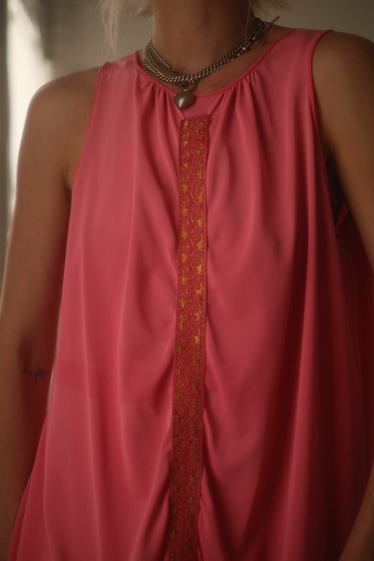 1960s Neon Pink Mini Dress