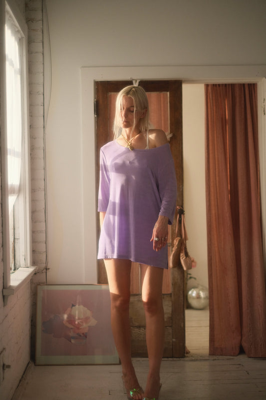 1990s Slinky Violet Long Sleeve