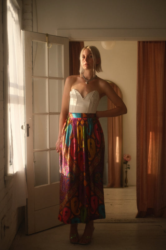 1970s Psychedelic Maxi Skirt