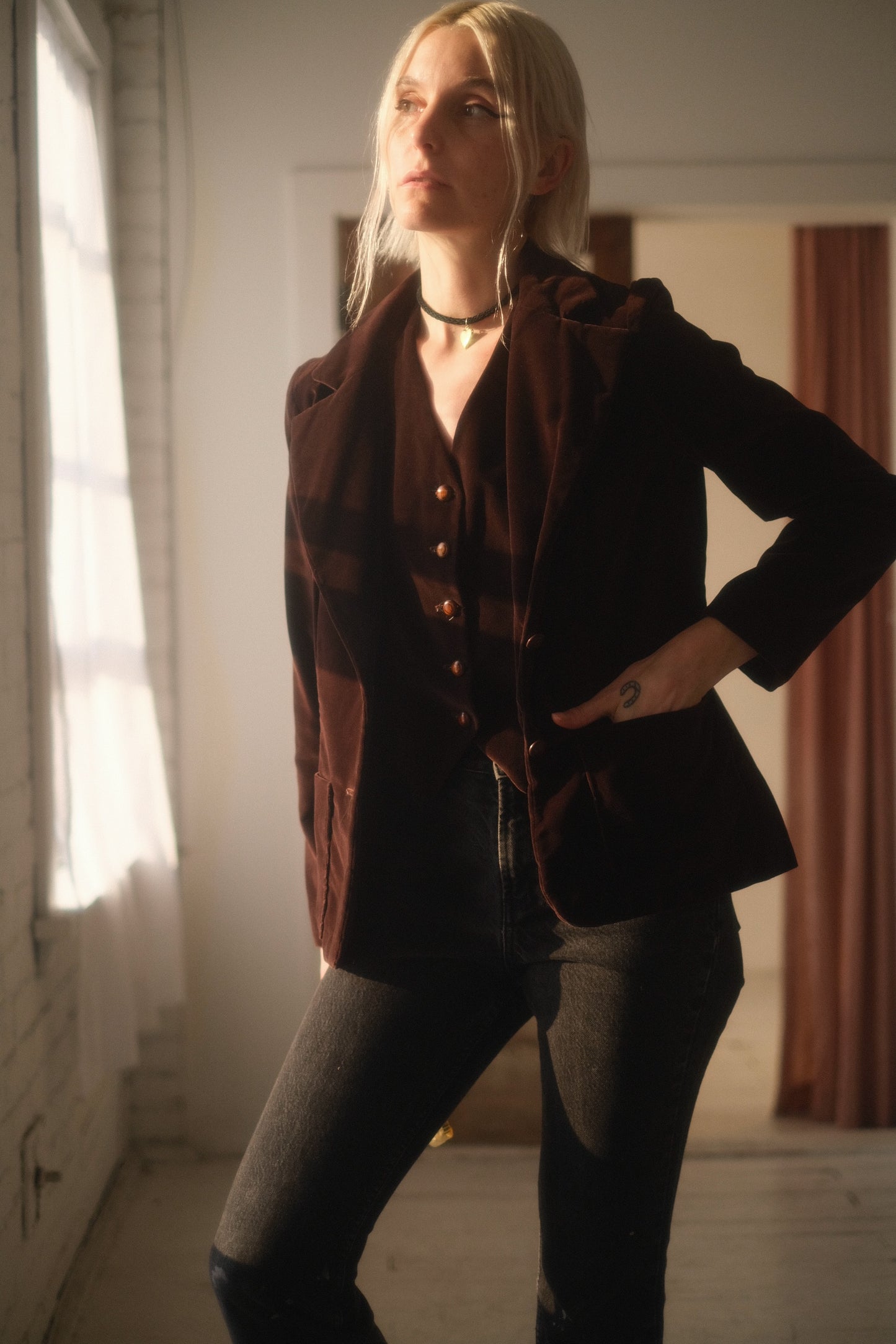 1970s Velvet Suit Set