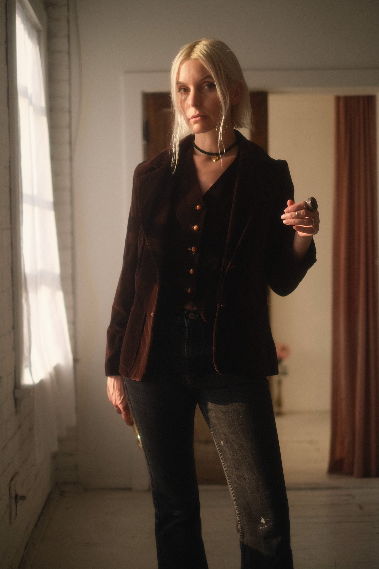 1970s Velvet Suit Set