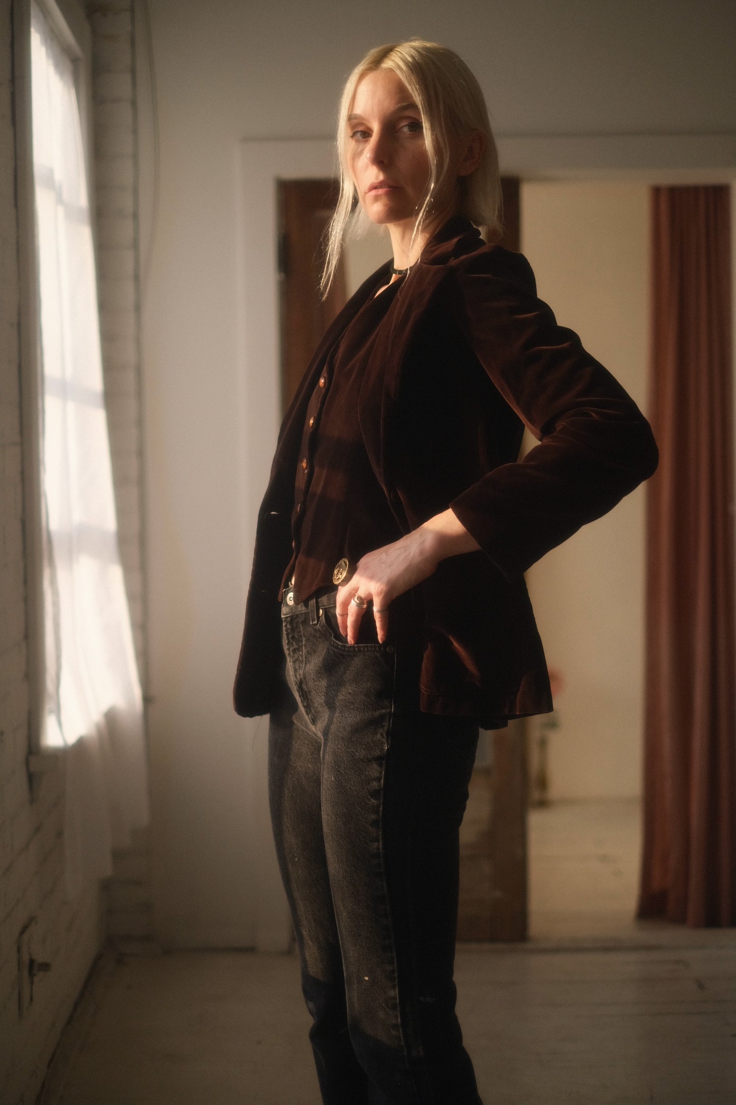 1970s Velvet Suit Set