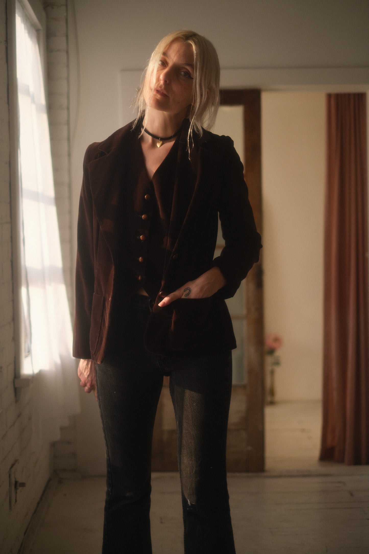1970s Velvet Suit Set