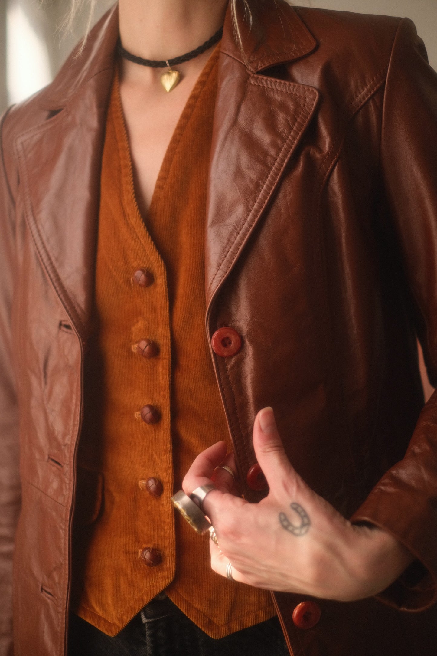 1970s Sienna Leather Jacket