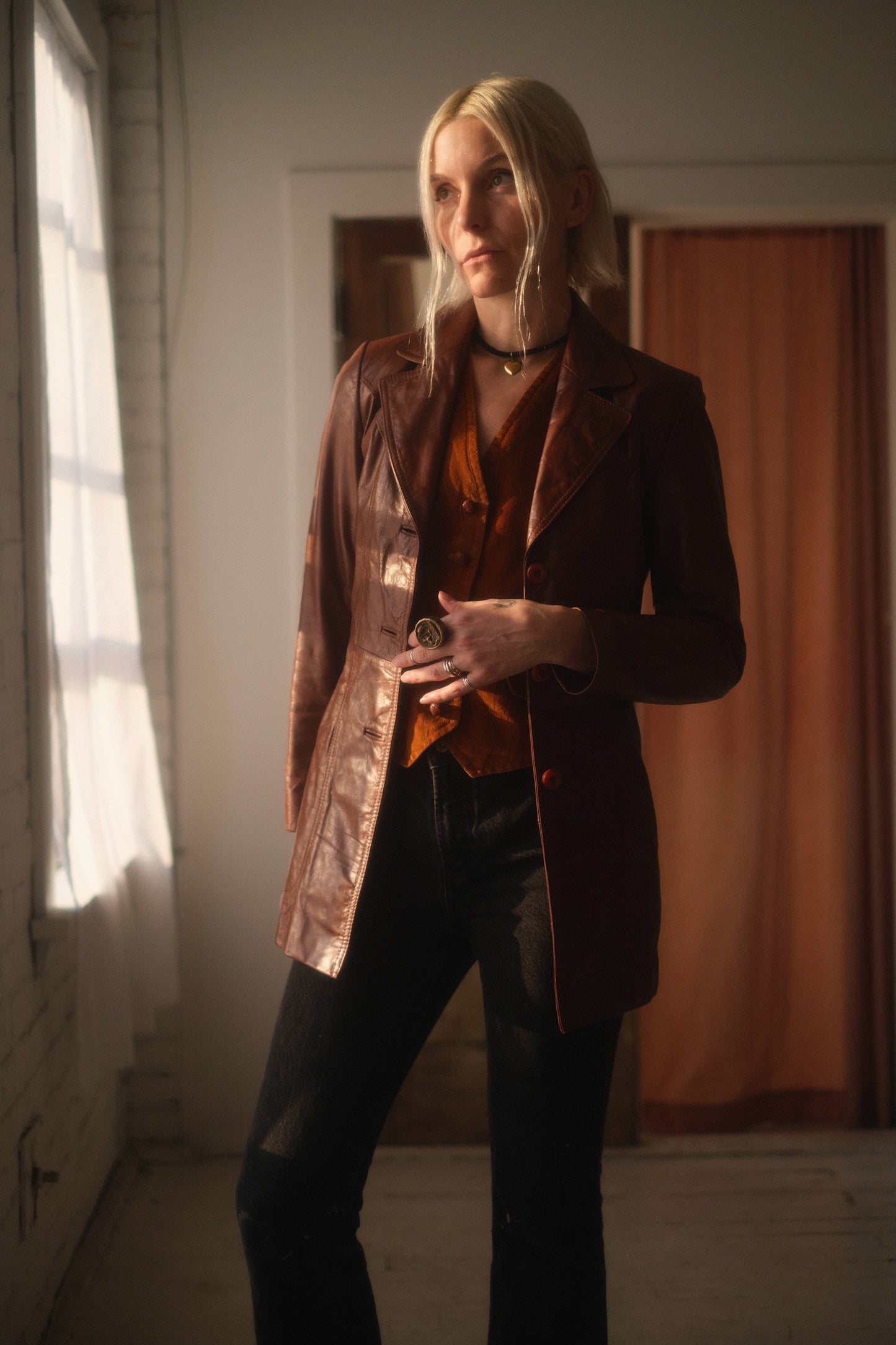 1970s Sienna Leather Jacket