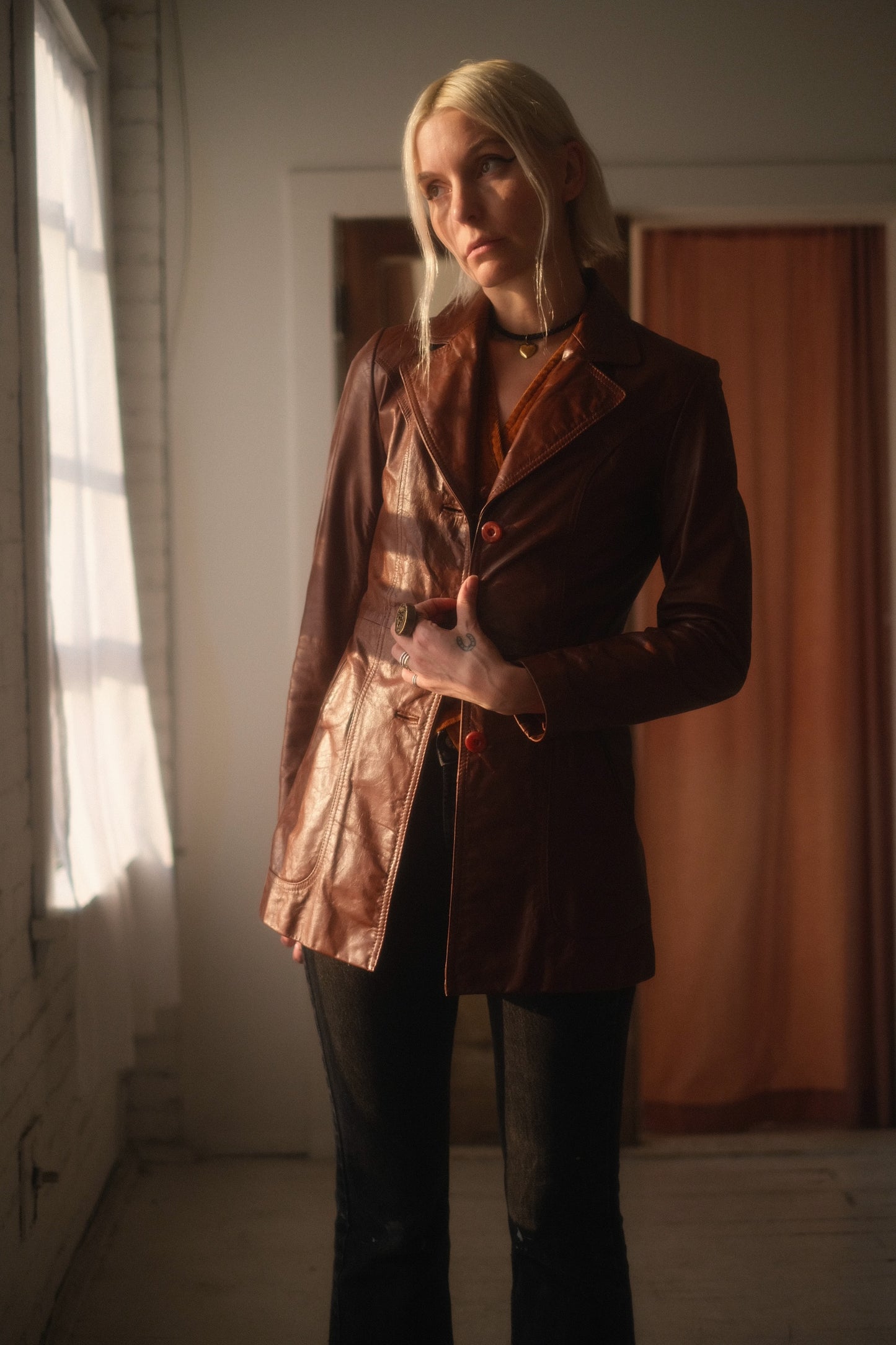 1970s Sienna Leather Jacket