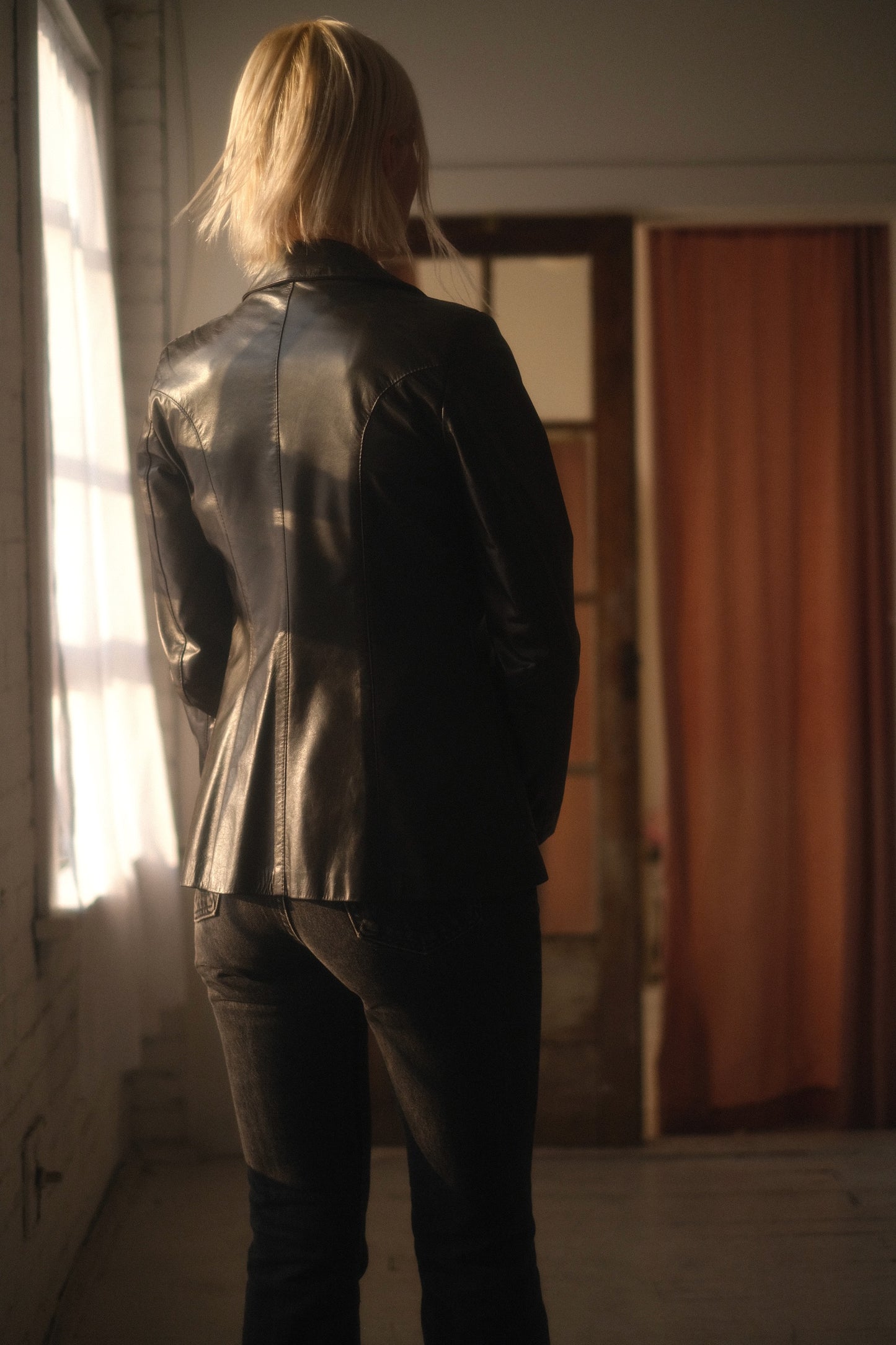 1970s Mocha Leather Blazer