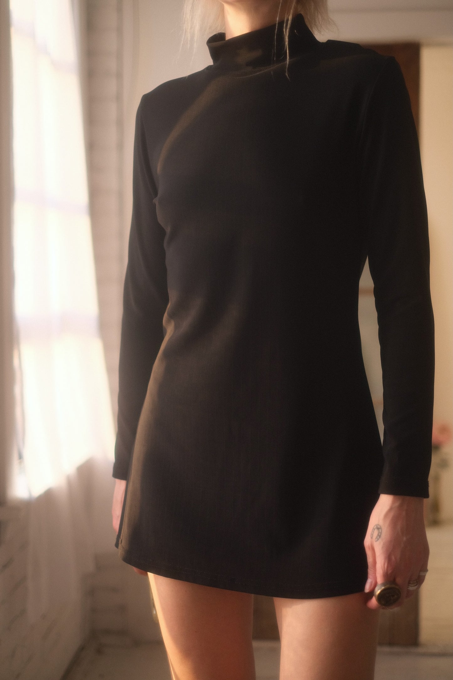 1990s Turtleneck Mini Dress