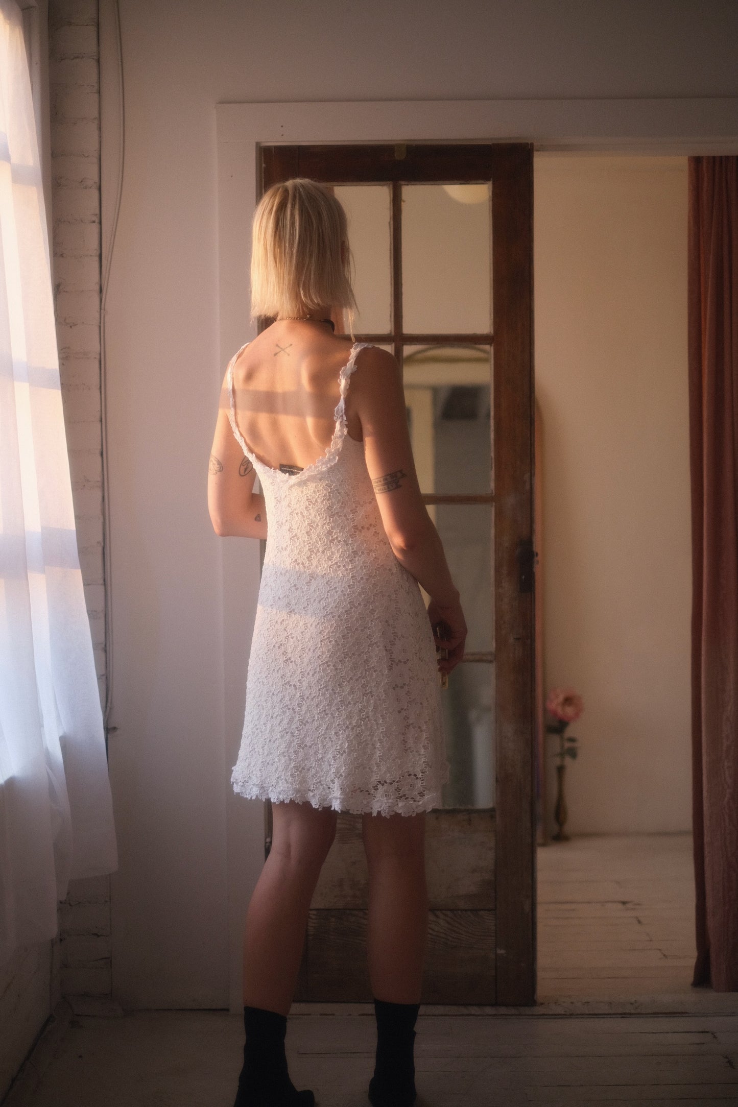 1990s Magnolia Lace Mini