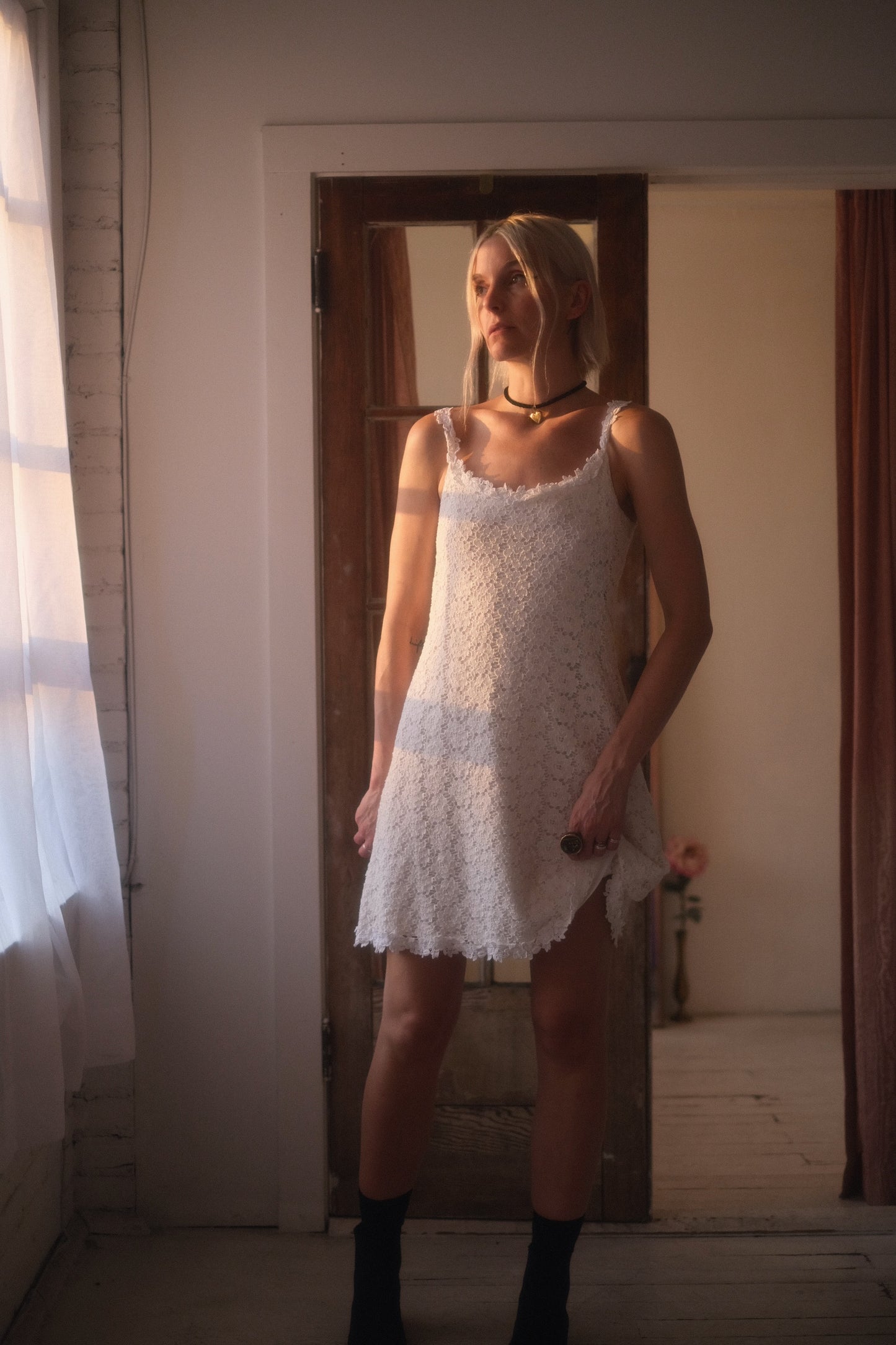 1990s Magnolia Lace Mini