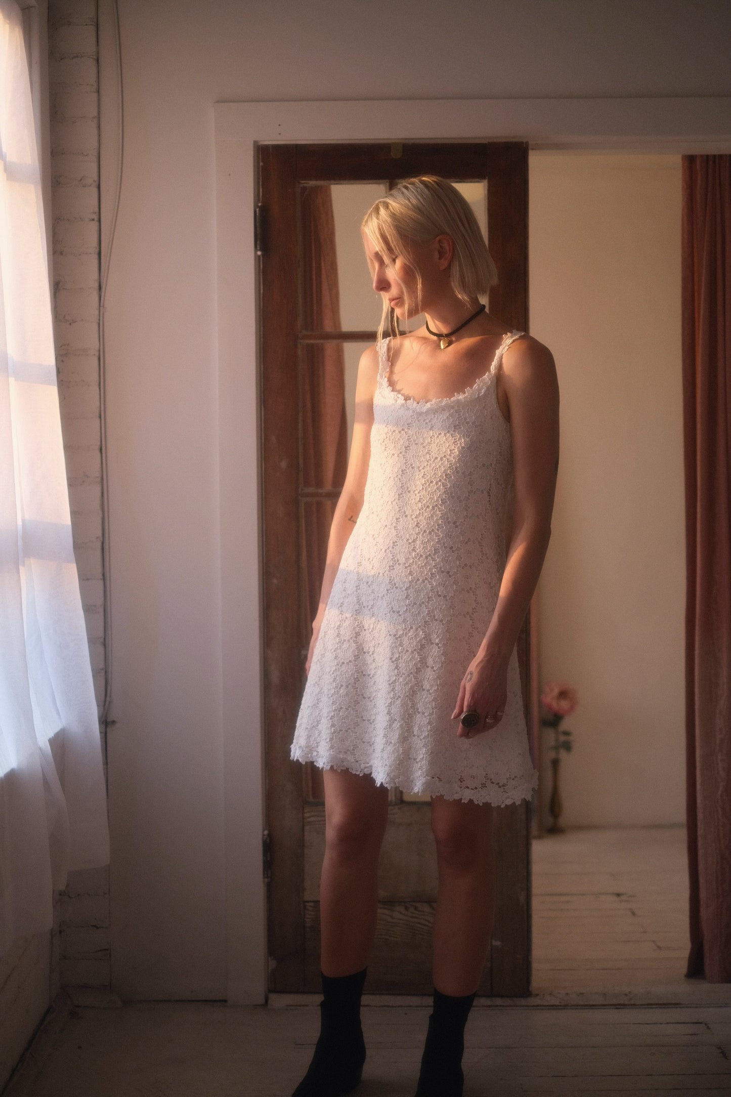 1990s Magnolia Lace Mini