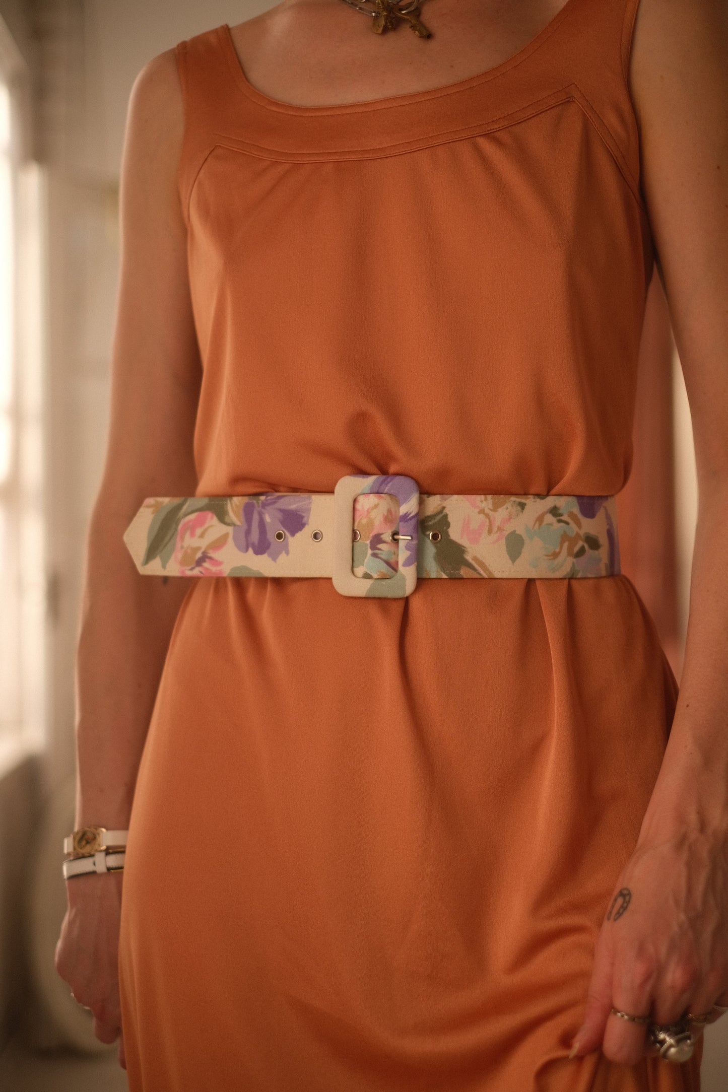 1980s Pastel Garden Belt