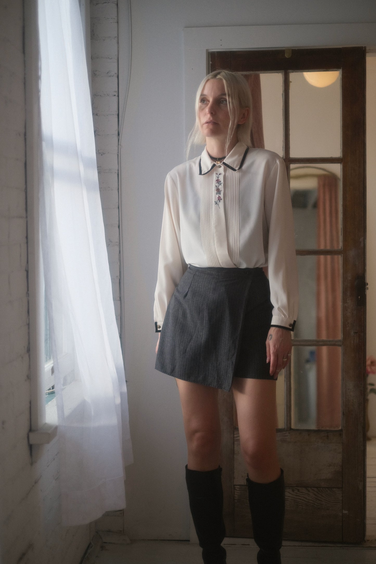 1980s Pinstripe Skort