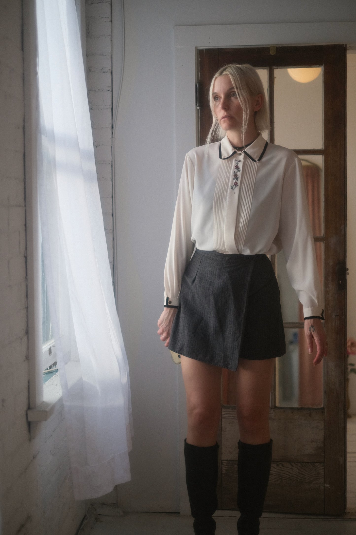 1980s Pinstripe Skort