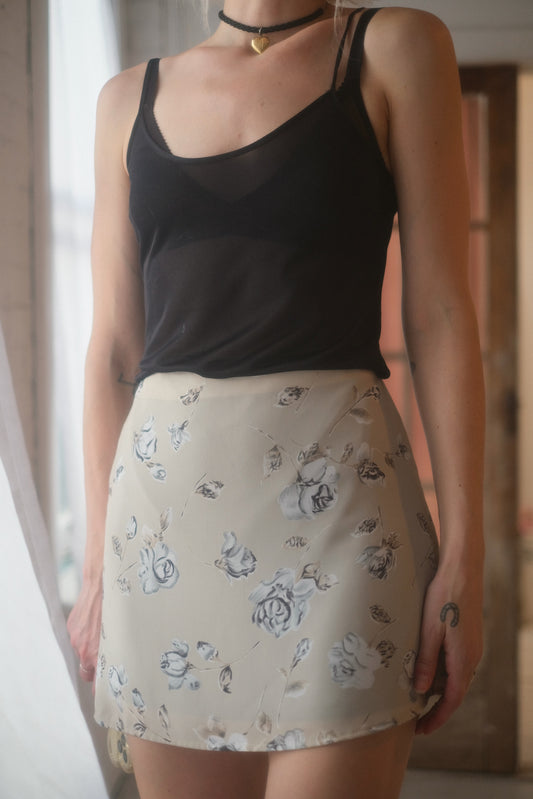 1990s Muted Rose Mini Skirt
