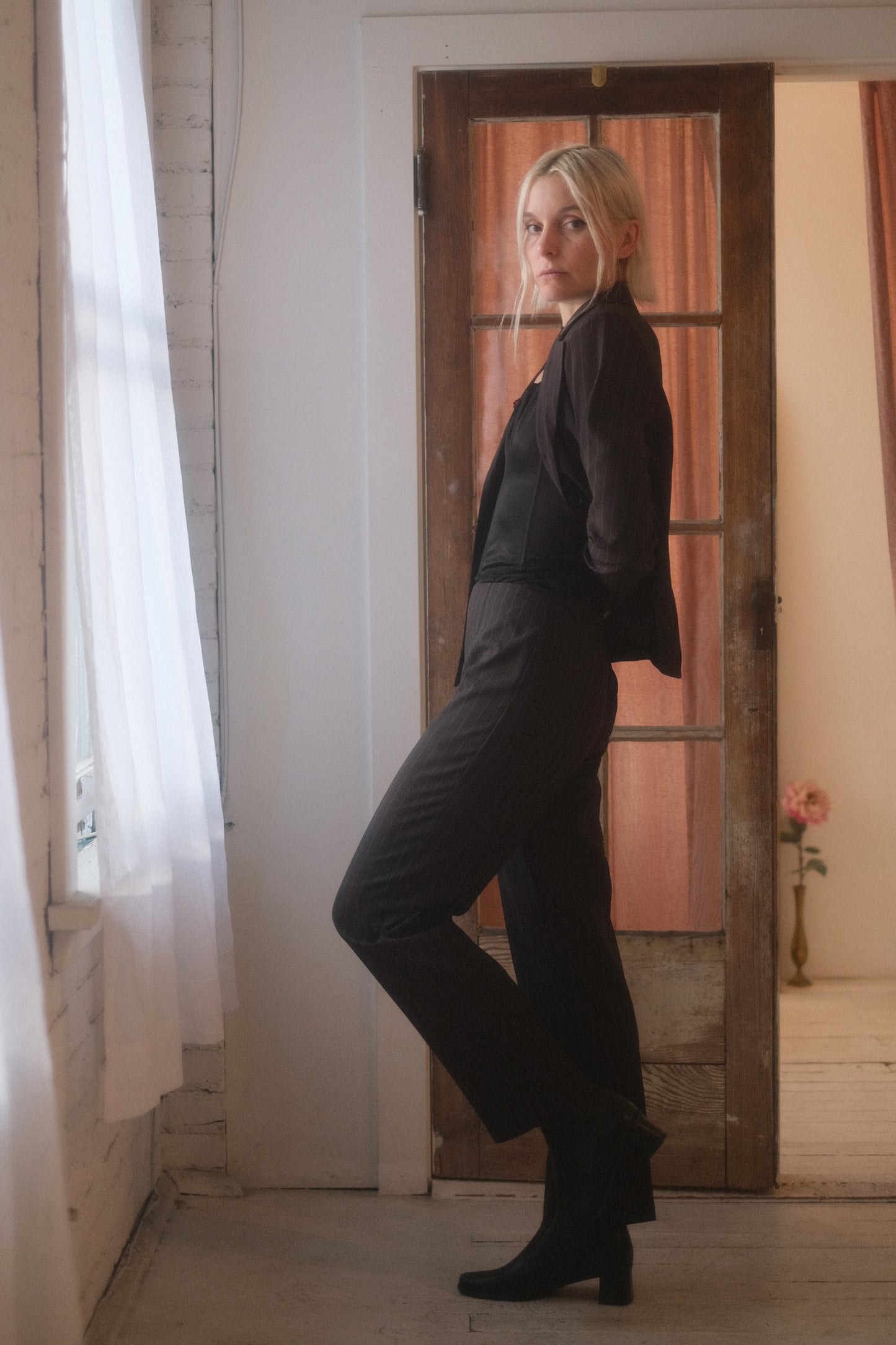 1990s Pinstripe 3 Piece Suit Set