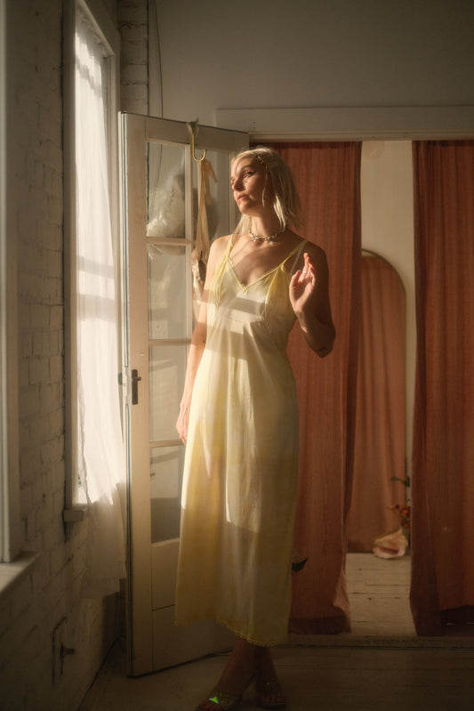 1970s Sunshine Slip Gown