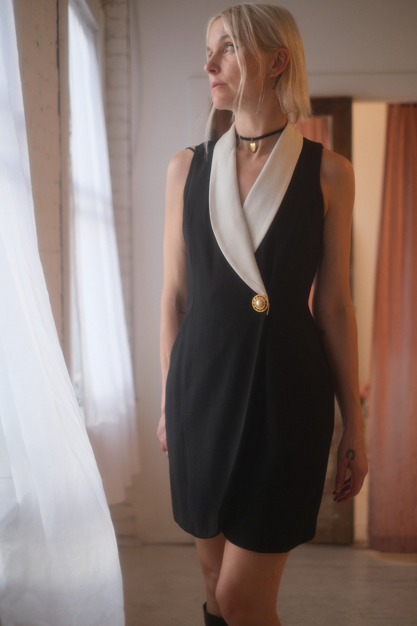 1980s Waistcoat Dress