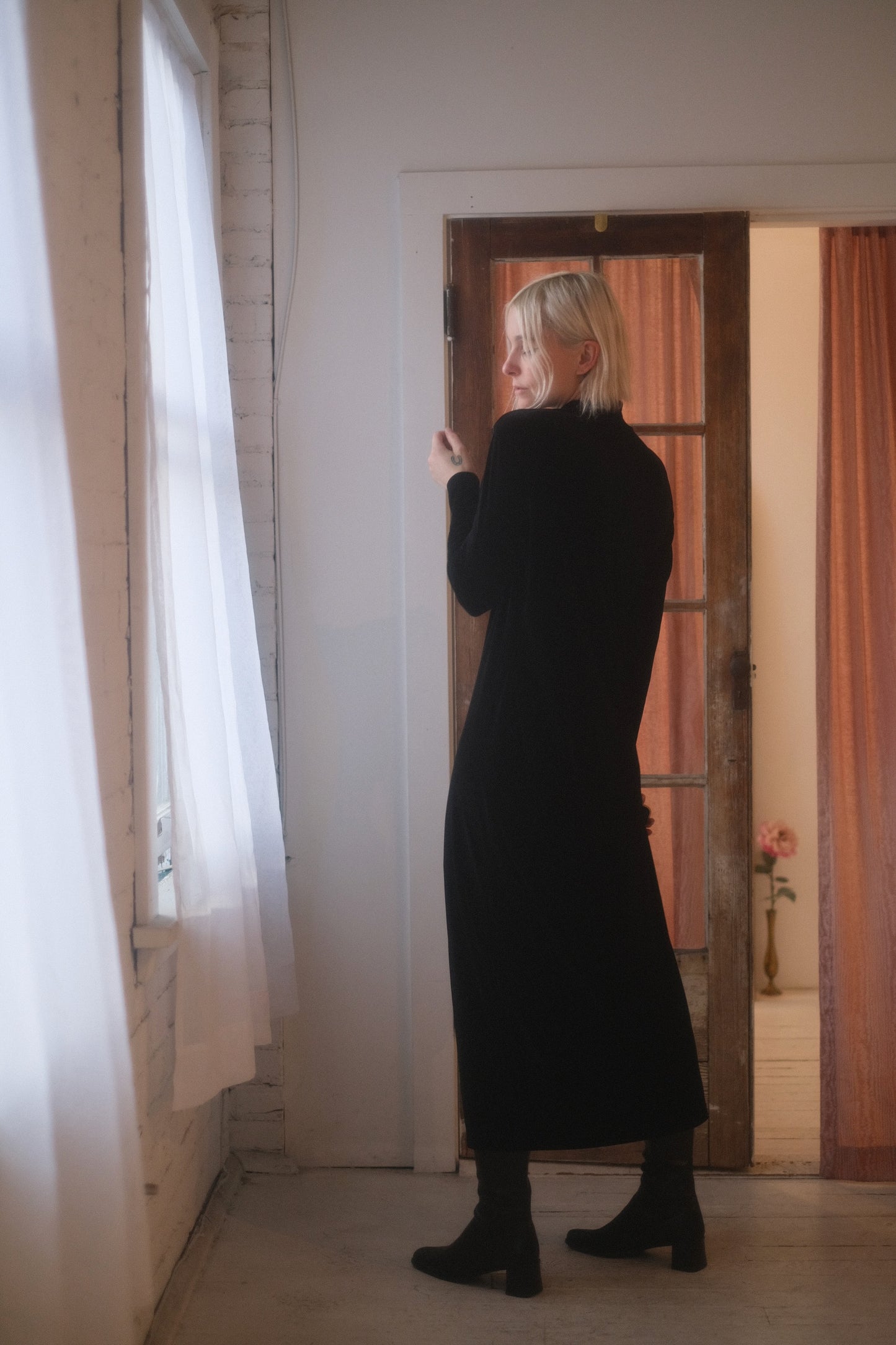2000s Velvet Turtleneck Maxi