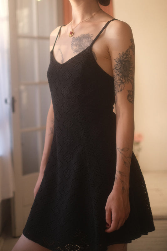 1990s Lace Mini Dress