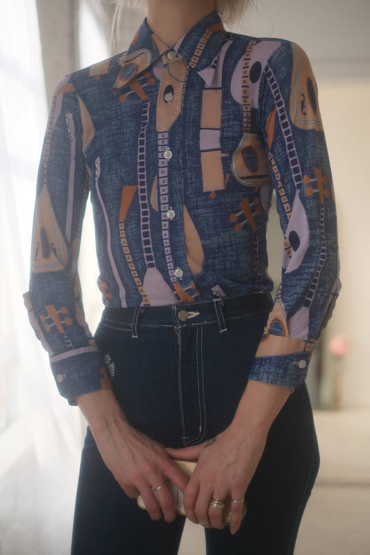 1970s Lee Mandolin Button Up