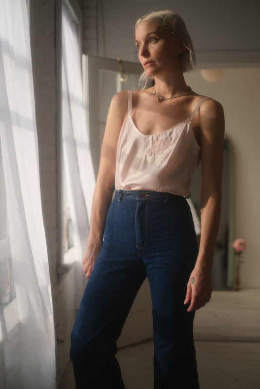 1980s Petal Satin Cami
