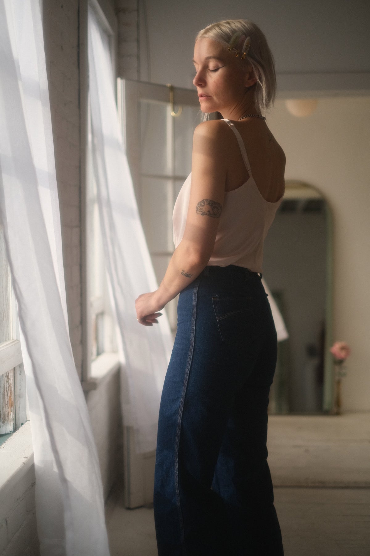 1980s Petal Satin Cami